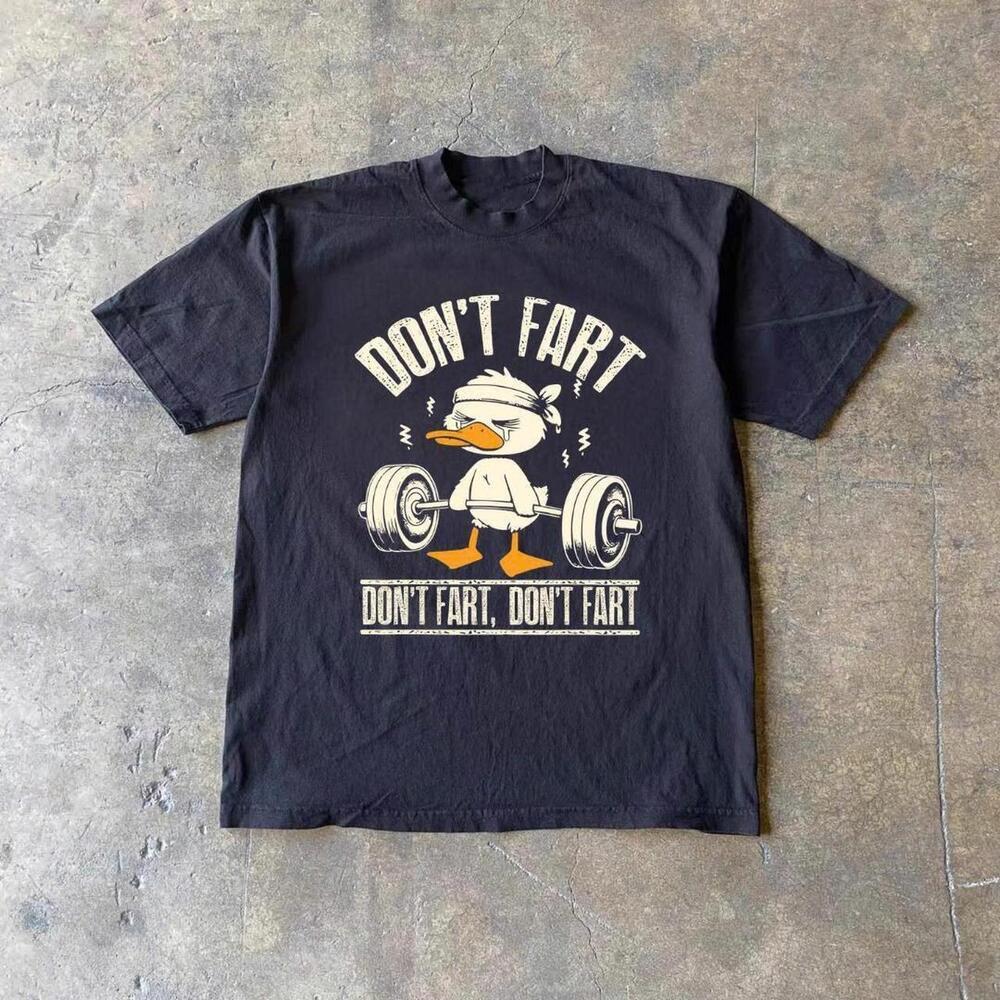 Black Don_T Fart Cotton T-Shirt